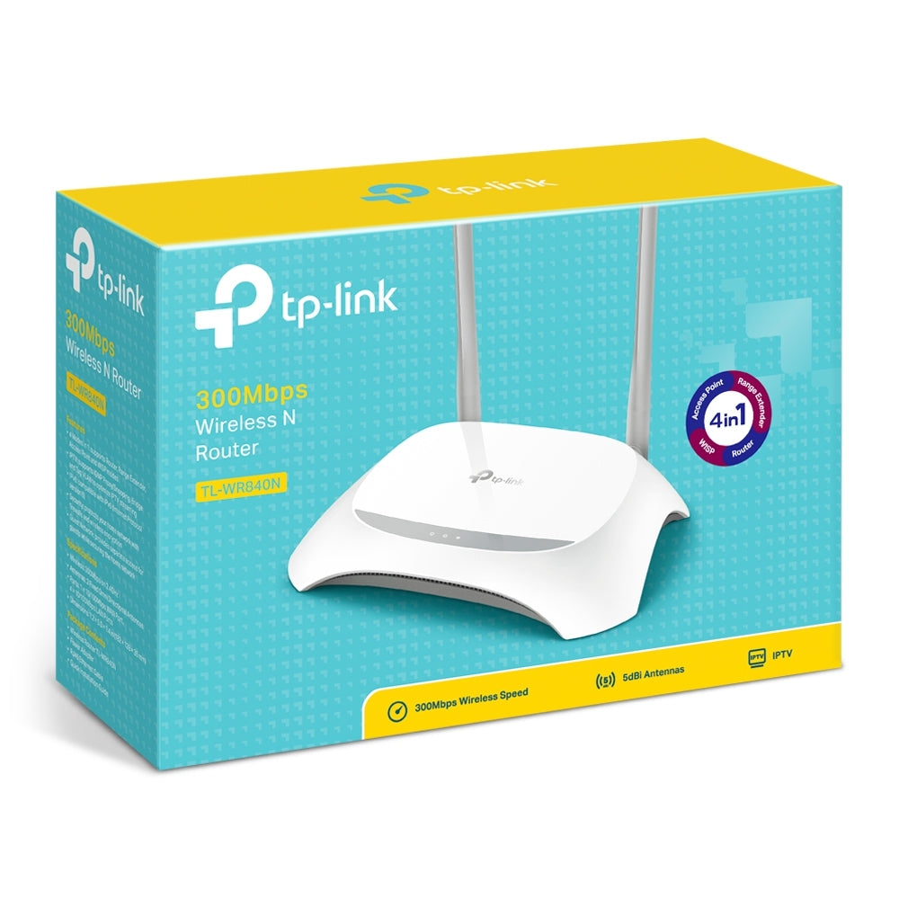 Router Tp-Link Tl-Wr840N Color Blanco 300 Mbps