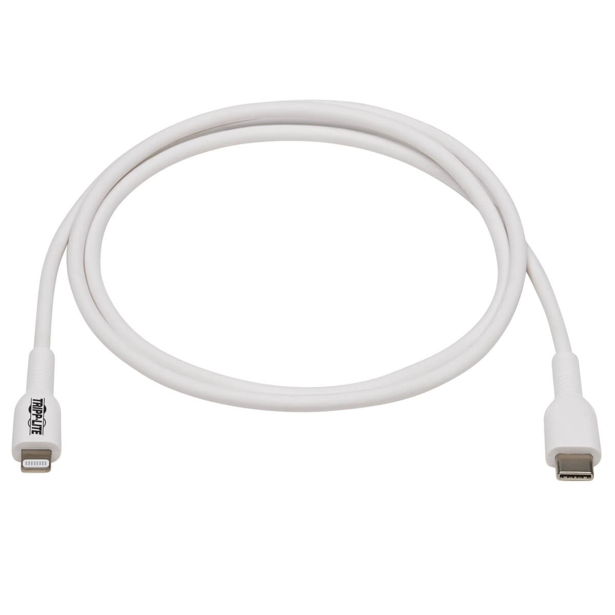 Cable Usb Tripp-Lite M102-01M-Wh Cable De Sincronización Y Carga Usb C A Lightning (M/M), Certificado Mfi, Blanco, 1 M [3.3 Pies]