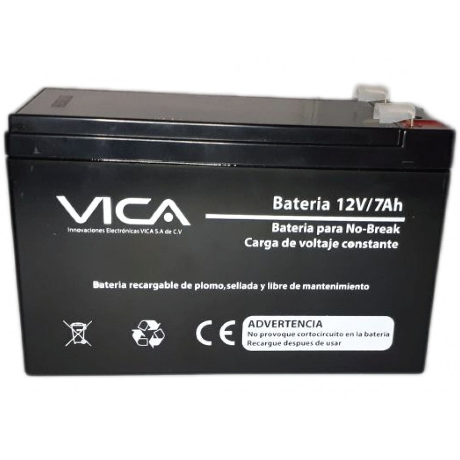 Bateria De Reemplazo Vica 12V 7Ah, Generica Para El 80 De Los No Break De Otras Marcas