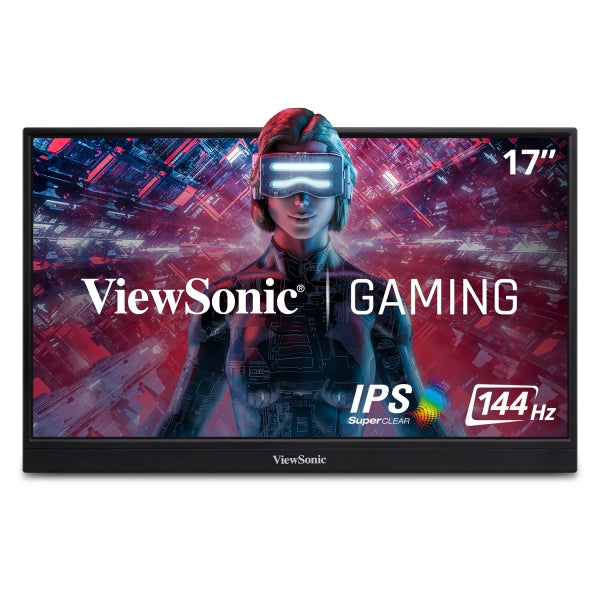 Monitor Led Viewsonic Portatil Gamer Vx1755/ 17 Pulgadas/ Full Hd / 1920 X 1080 / Usb-C / Mini Hdmi / Cable Usb-C / Cable Mini Hdmi / 3 Años De Garantia