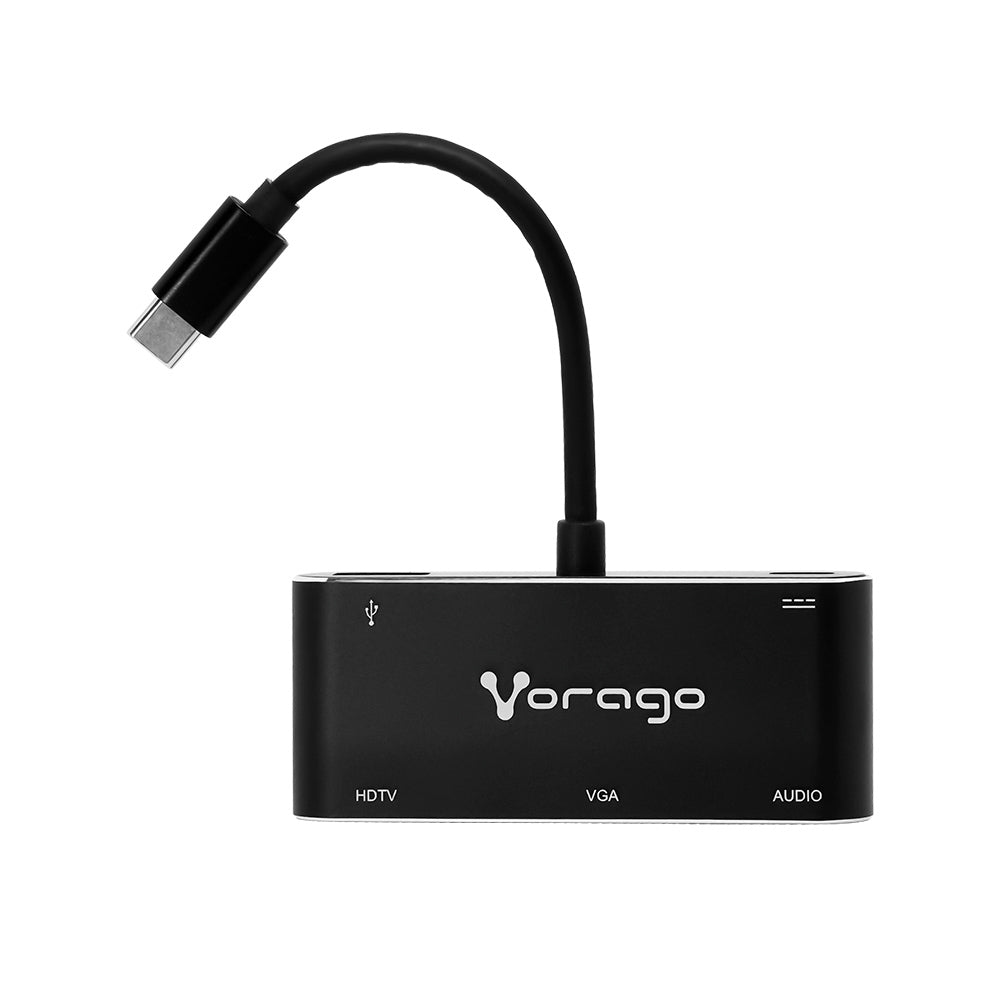 Convertidor Vorago Adp-350 En 1 Usb Tipo Hdmi Vga 3.0 Jack 3.5Mm Pd