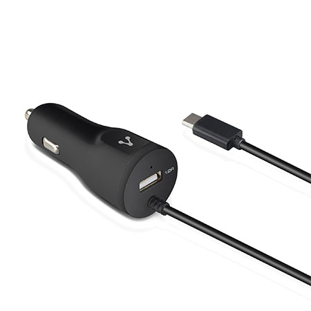 Cargador Cable Micro Usb Vorago Au-303 Negro 2.4A 1.0A