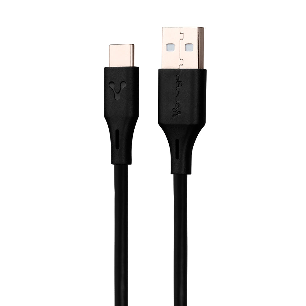 Cable Vorago Usb-Tipo C 1 Metro Carga Rapida Negro (Cab-C01B)