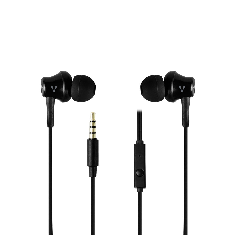 Audífonos Vorago Ep-104 Audifonos 3.5Mm Negro Manos Libres Almohadilas Intercambiables