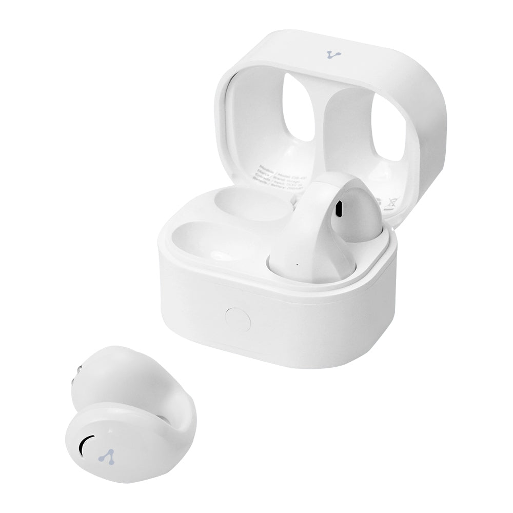 Audifonos Vorago Earbud Bt 5.4 Ows 7.5Hrs + 2Cargas Tactil Usb-C Blanco (Esb-410)