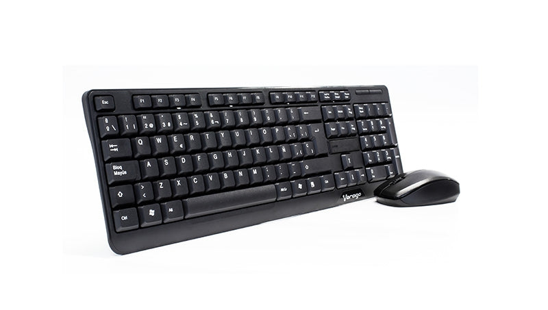 Kit De Teclado Y Mouse Vorago - Km-302 Inalambrico Negro