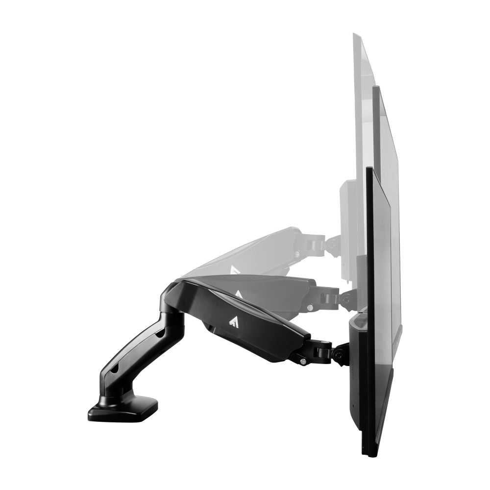 Soporte Vorago Mag600 Brazo/Soporte Dual Mecánico Game Factor Para Monitores De Hasta 27 Pulgadas Y 65 Kgs Pistones Gas Vesa 75-100