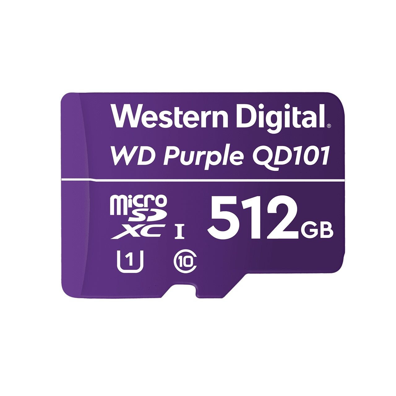 Memoria Wd Purple Sc Qd101 Micro Sdxc 512Gb Videovigilancia 24/7 Clase 10 U1 Lect 50Mb/S Esc 40Mb/S Wdd512G1P0C