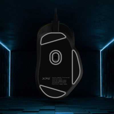 Mouse Gaming Xpg Alpha-Bkcww Efectos De Iluminación Rgb Alpha-Bkcww.