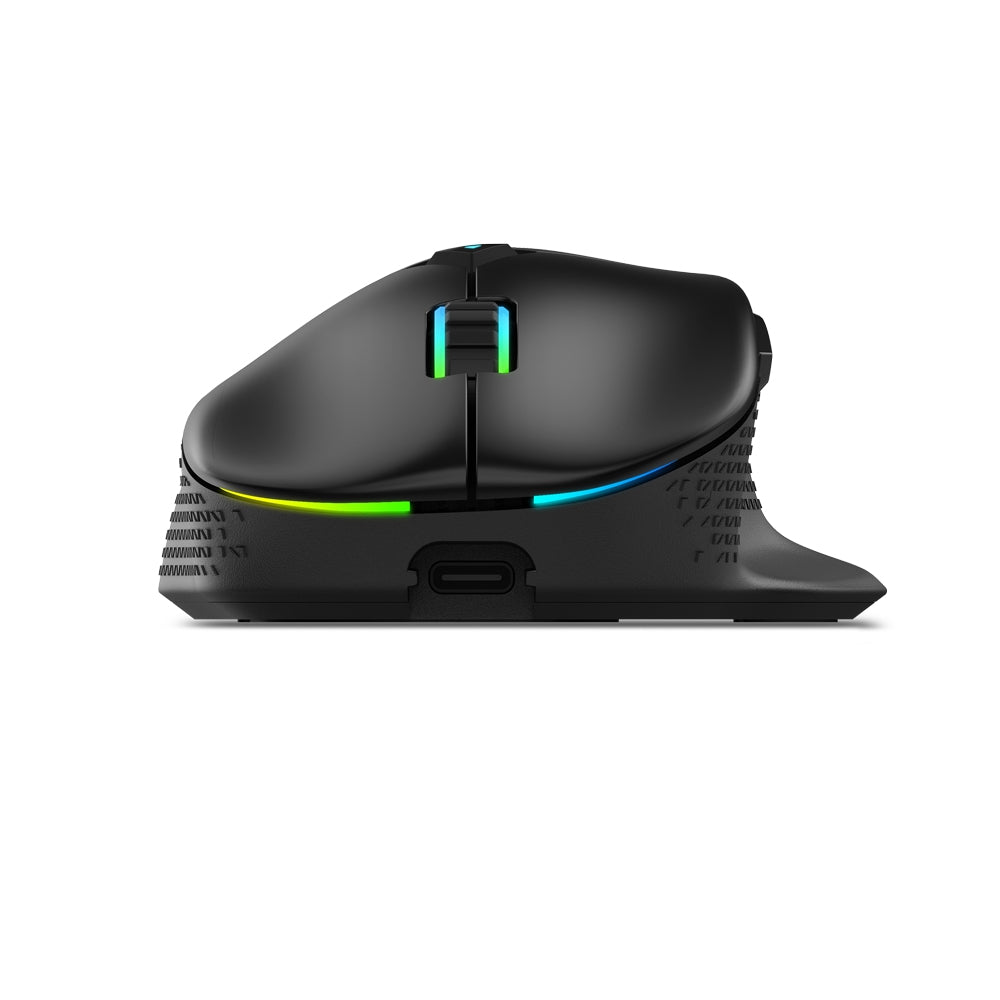 Mouse Xpg Alpha Wireless Gaming Conexión Inalámbrico 24G / Bluetooth 5.1 Cable. Interfaz Usb Tipo-C. Negro. Alphawl-Bkcww