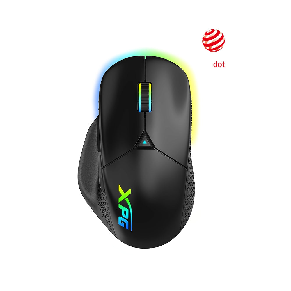 Mouse Xpg Alpha Wireless Gaming Conexión Inalámbrico 24G / Bluetooth 5.1 Cable. Interfaz Usb Tipo-C. Negro. Alphawl-Bkcww