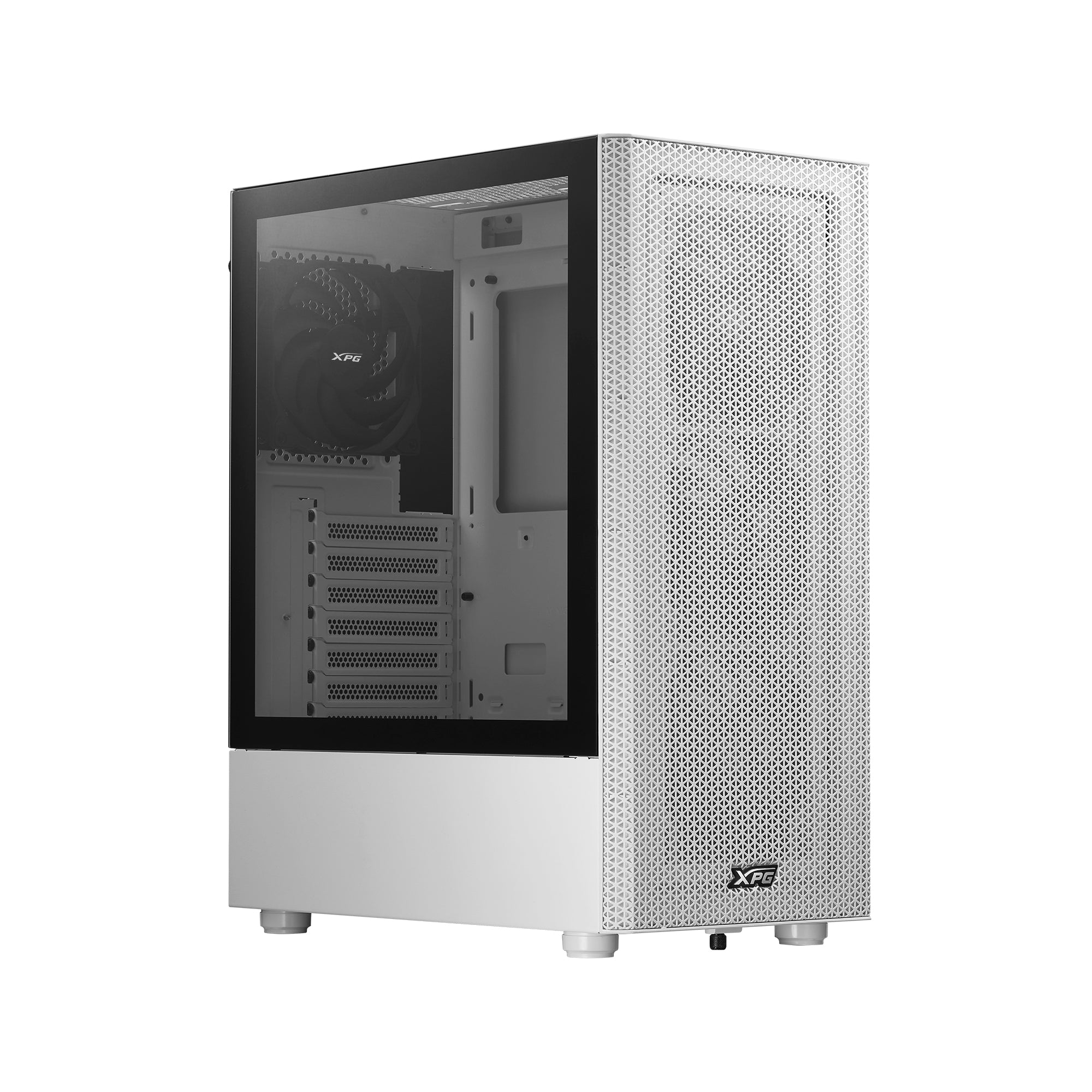 Gabinete Xpg Valor Mesh Gamer Media Torre (Atx Micro-Atx Y Mini-Itx) Panel Lateral Vidrio Templado. Filtro Polvo Extraible. Blanco. Valormeshmt-Whcww