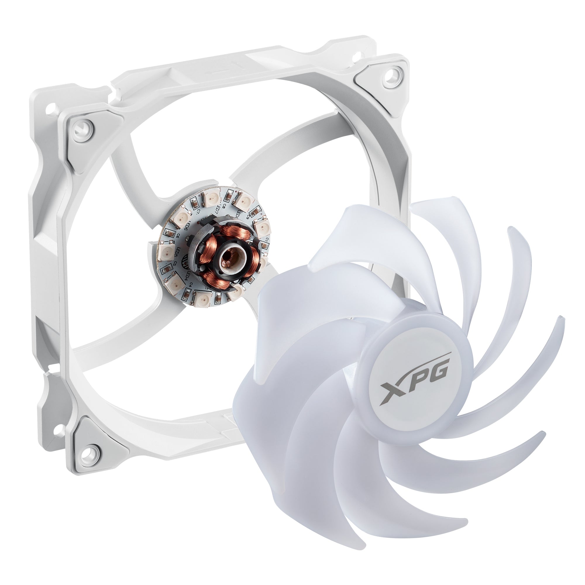 Ventilador Xpg Vento 120 Argb Argb. 120Mm Con Iluminación Blanco. Vento120Argb-Whcww