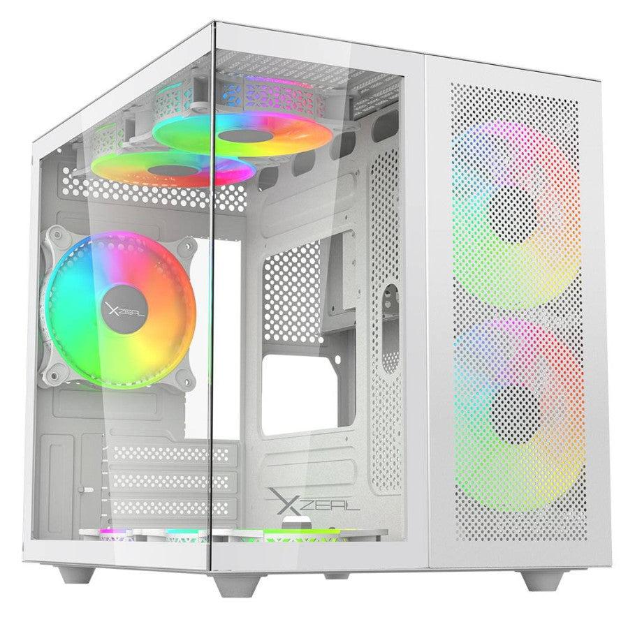 Gabinete Gaming Xzeal Xzgamc1W Cubo Gamer Cxi1 Blanco.