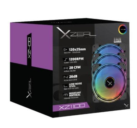 Kit De Ventiladores Xzeal Xzve100B Xz1100.