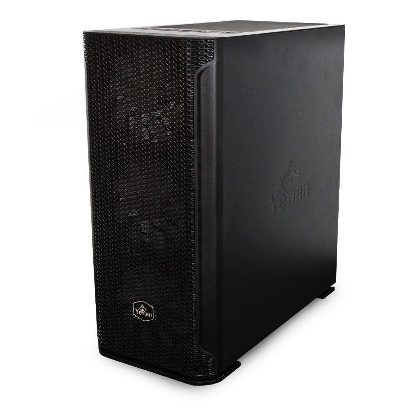 Gabinete Yeyian Ygh-49703 Hollow 2500 Atxc/T 3Ven Argb/Mesh/Usb/Negro