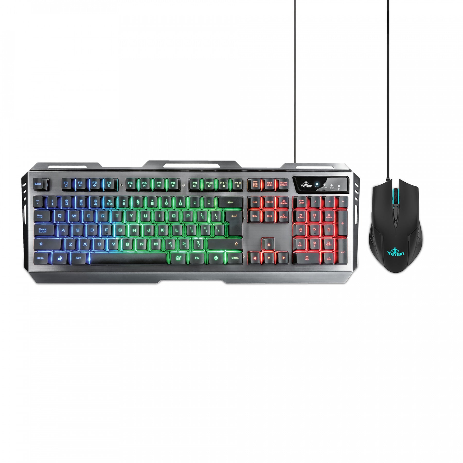 Kit Teclado Y Mouse Gaming Yeyian Ykp-20706 Led Phoenix 3000 Usb