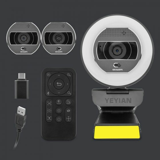 Flex-Webcam Yeyian Streaming Iluminación Y Control Remoto Ypw-Qhdaf-M1