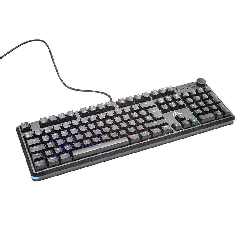 Teclado Gaming Yeyian Ytm-28207R Gamer Asward S3000 Mecanic Switch Rojo Rgb